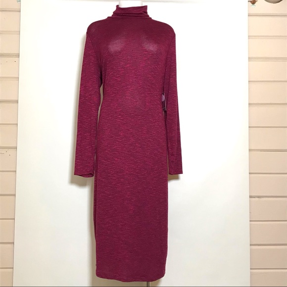 *NWT* PROJECT RUNWAY Knit Turtleneck Midi Dress - Picture 2 of 8